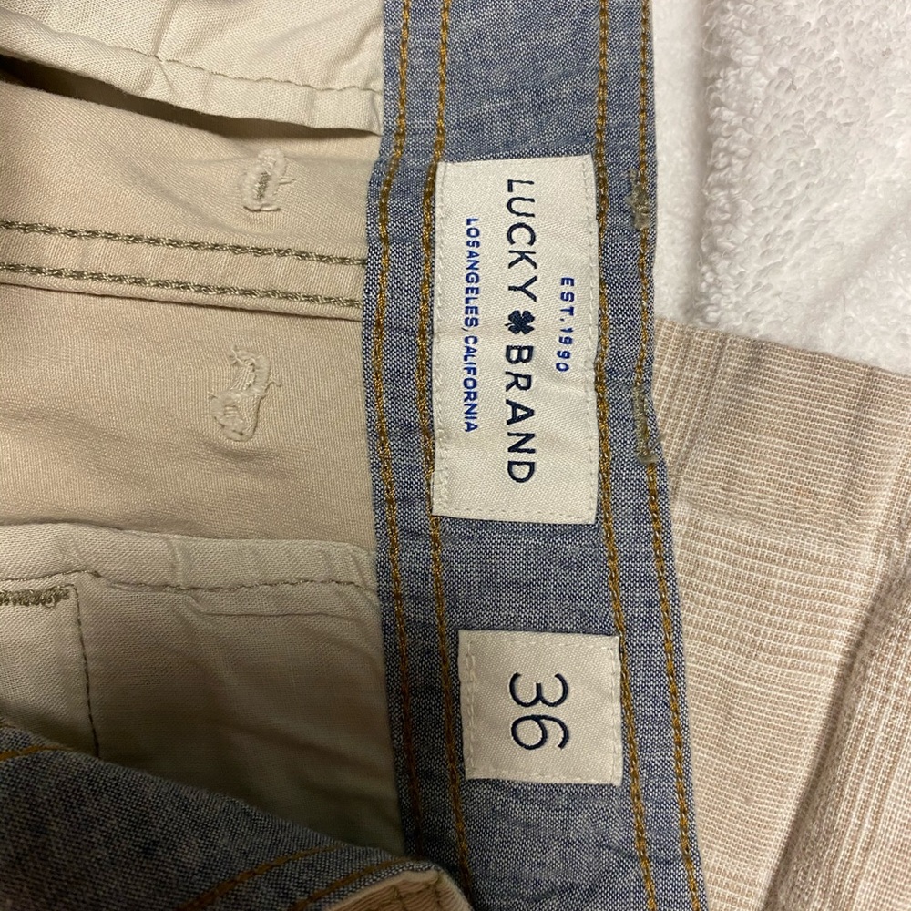 Lucky Brand Men’s White “Saturday Stretch” Shorts